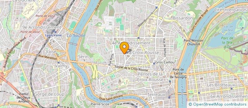 localisation de l'entreprise L.C.V.  LYON