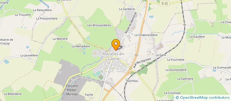 localisation de l'entreprise L.C.V. à MAZIERES-EN-GATINE