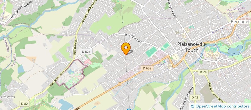 localisation de l'entreprise L.C.V.A  PLAISANCE-DU-TOUCH