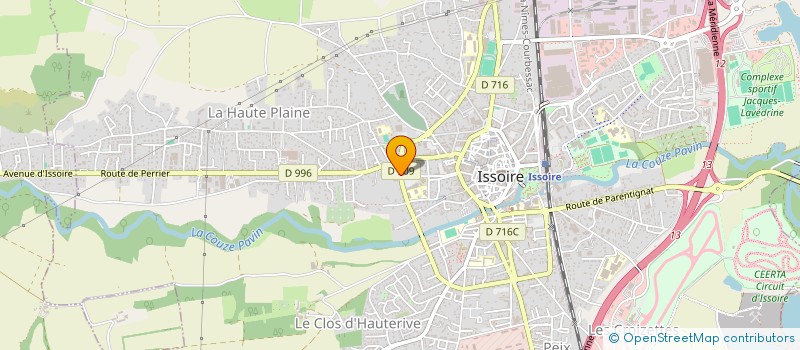 localisation de l'entreprise L' CANTALOU à ISSOIRE