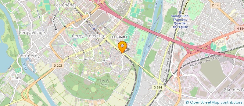 localisation de l'entreprise L.CAPS à CERGY