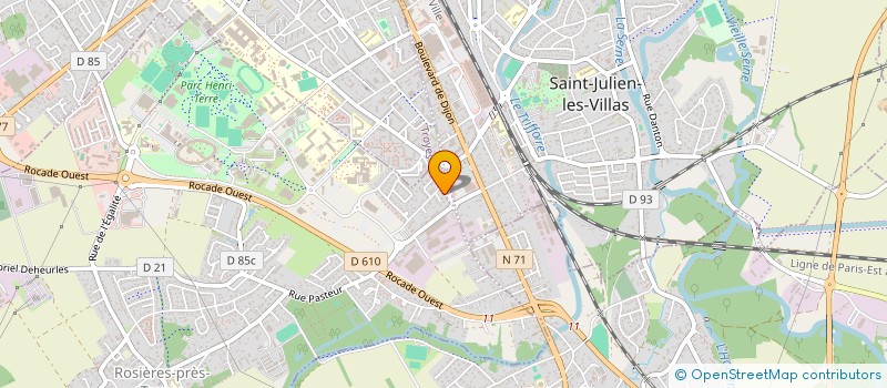 localisation de l'entreprise L'CHICKEN RUN  ROSIERES-PRES-TROYES