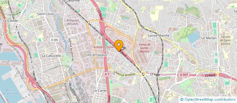 localisation de l'entreprise L. CONSTRUCTION RENOVATION à MARSEILLE