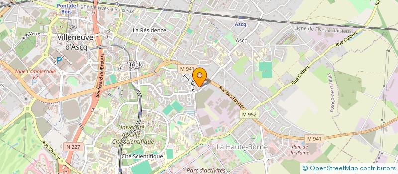 localisation de l'entreprise L'COUP D'FOOD  VILLENEUVE-D'ASCQ