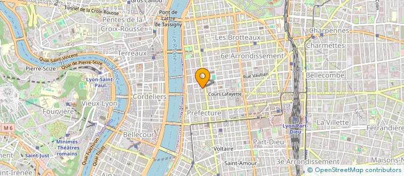 localisation de l'entreprise L.D. à LYON