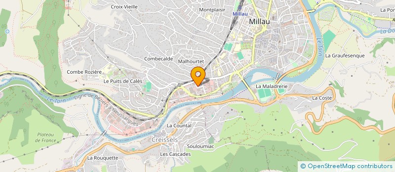 localisation de l'entreprise L & D  MILLAU