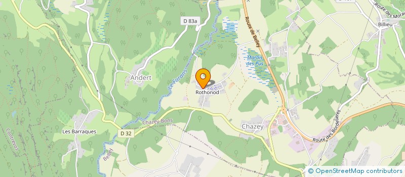localisation de l'entreprise L.D. à CHAZEY-BONS