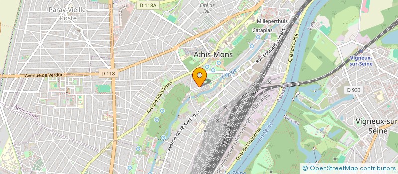 localisation de l'entreprise L. D. A. à ATHIS-MONS