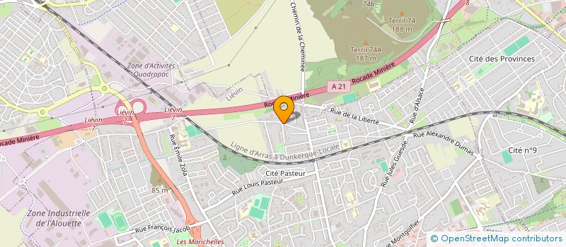 localisation de l'entreprise L D AUTO  LIEVIN