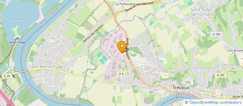 localisation de l'entreprise L D B à TREVOUX