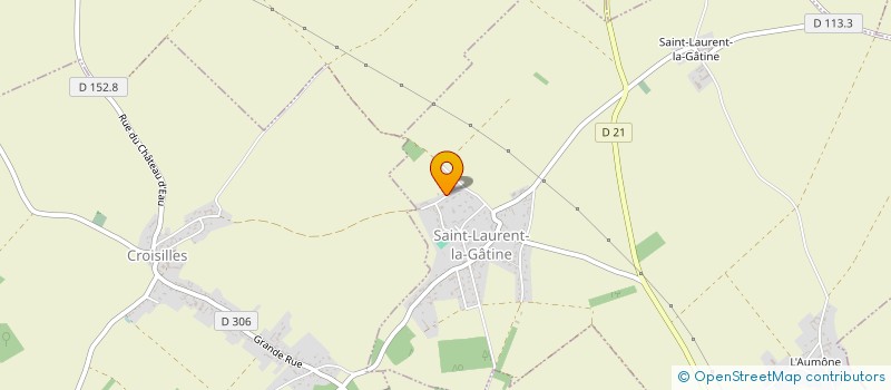 localisation de l'entreprise L&D BATIMENT à SAINT-LAURENT-LA-GATINE