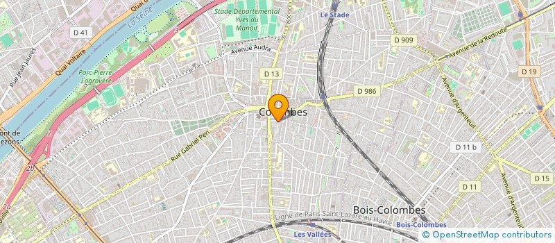 localisation de l'entreprise L&D BEAUTY à COLOMBES