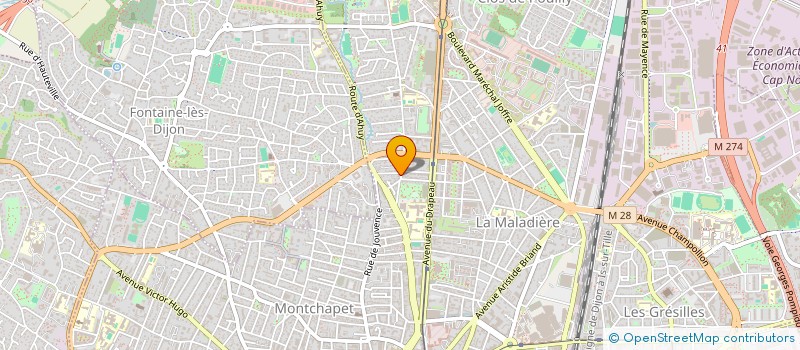 localisation de l'entreprise L.D.CLUJ à DIJON