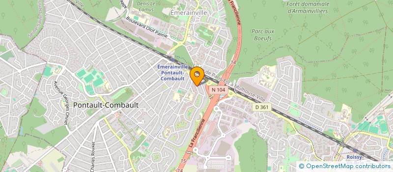 localisation de l'entreprise L.D. DEPANNAGE  PONTAULT-COMBAULT