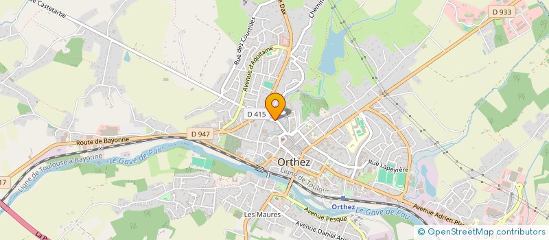 localisation de l'entreprise L D DIFFUSION à ORTHEZ