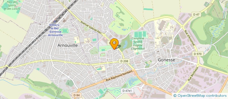 localisation de l'entreprise L.D.F. BATIMENT à GONESSE