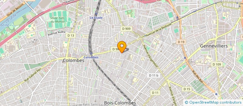 localisation de l'entreprise L.D.G.F. à COLOMBES