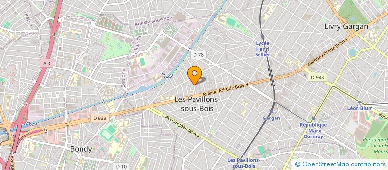 localisation de l'entreprise L D G SERVICES  LES PAVILLONS-SOUS-BOIS