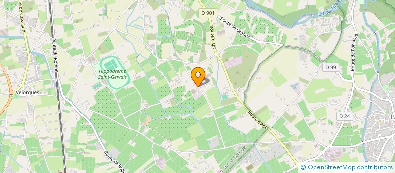 localisation de l'entreprise L.D GEO à L'ISLE-SUR-LA-SORGUE