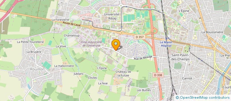 localisation de l'entreprise L.D HABITAT à LE MANS