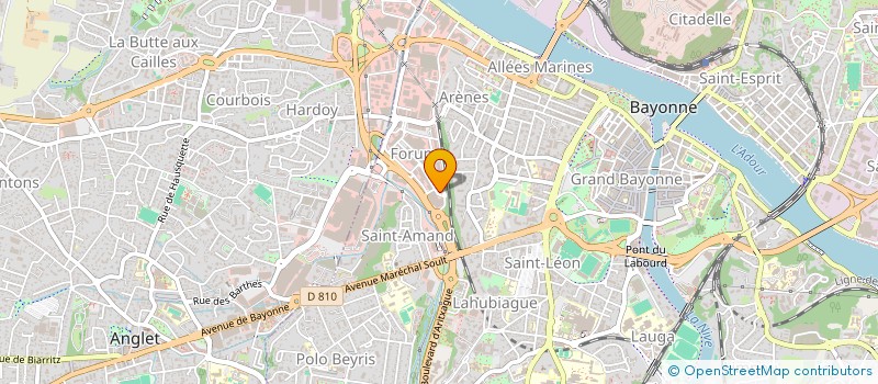 localisation de l'entreprise L.D.I à BAYONNE