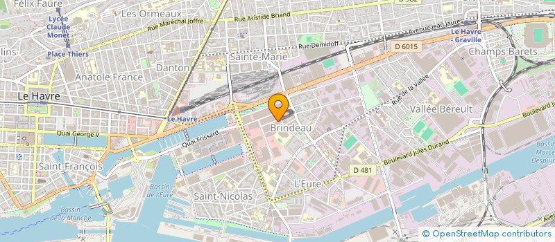 localisation de l'entreprise L&D IMMO à LE HAVRE