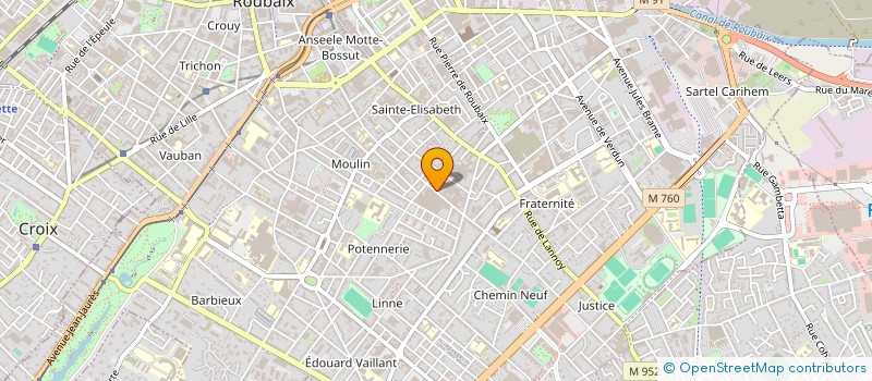 localisation de l'entreprise L&D INVEST  ROUBAIX