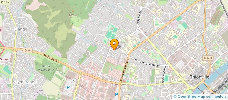 localisation de l'entreprise L.D.J. à THIONVILLE
