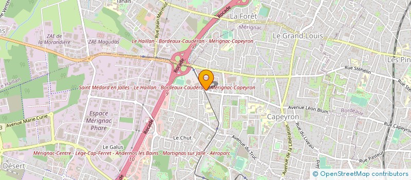 localisation de l'entreprise L.D.L. VACANCES à MERIGNAC