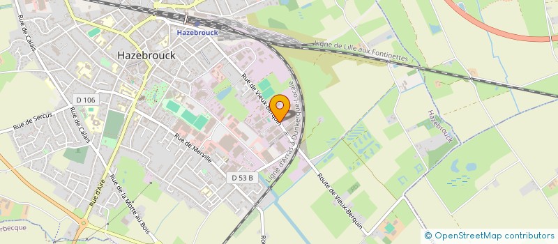 localisation de l'entreprise L.D ' M MENUISERIE  HAZEBROUCK