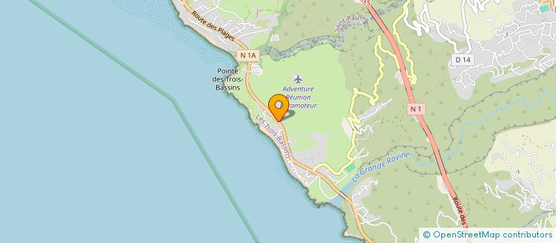 localisation de l'entreprise L.D.O.M.  LES TROIS-BASSINS