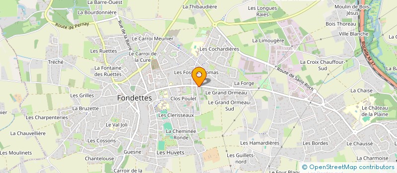 localisation de l'entreprise L.D.O. VAL DE LOIRE à FONDETTES