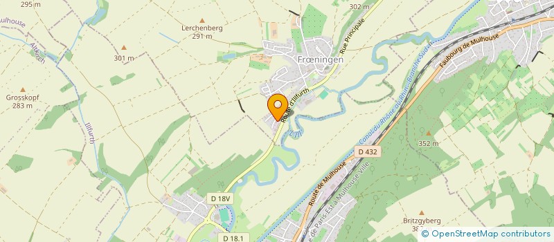 localisation de l'entreprise L.D.P.  FRNINGEN