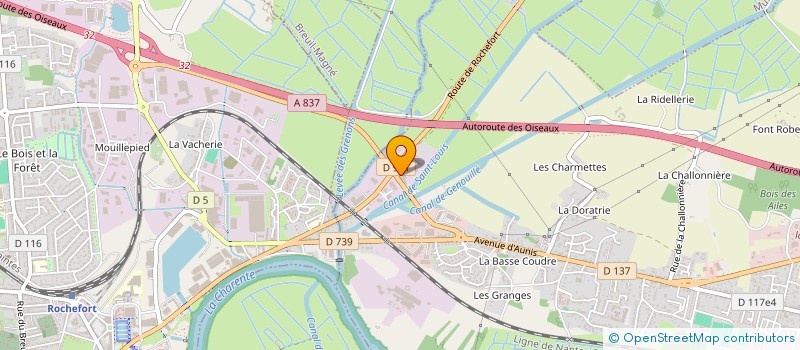 localisation de l'entreprise L.D.P.C. ROCHEFORT à TONNAY-CHARENTE