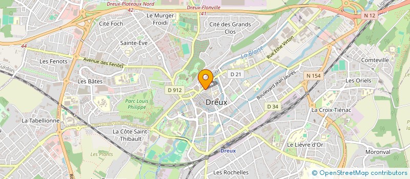 localisation de l'entreprise L.D PIZZA à DREUX