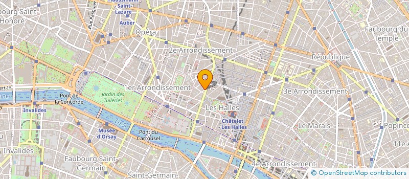 localisation de l'entreprise L.D. PRODUCTION INC.  PARIS