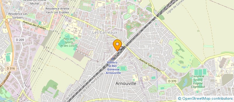 localisation de l'entreprise L&D RESEAUX à ARNOUVILLE