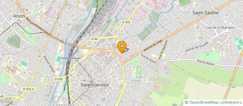 localisation de l'entreprise L.D.S.  VALENCIENNES