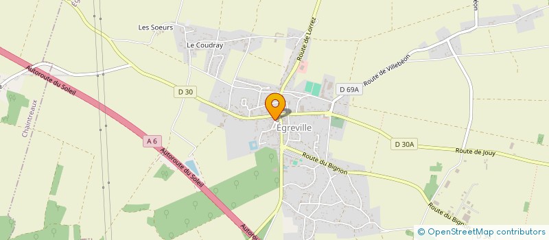 localisation de l'entreprise L.D.S AUTO à EGREVILLE