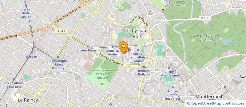 localisation de l'entreprise L.D.S (LIVRAISONS DEMENAGEMENTS SERVICES) à CLICHY-SOUS-BOIS