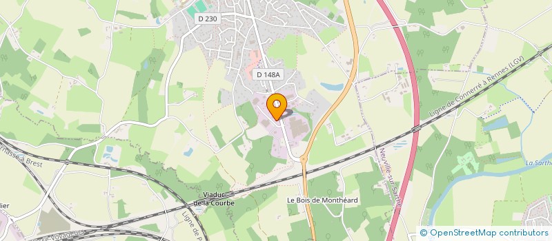 localisation de l'entreprise L.D TECH  LA BAZOGE