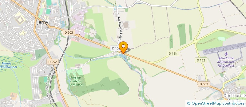 localisation de l'entreprise L.D & TEN  JARNY