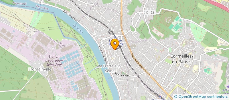 localisation de l'entreprise L D V D  LA FRETTE-SUR-SEINE