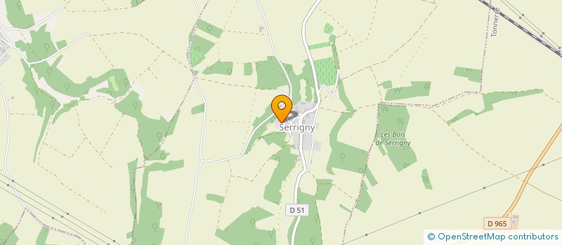 localisation de l'entreprise L. D. V. FORESTY  SERRIGNY