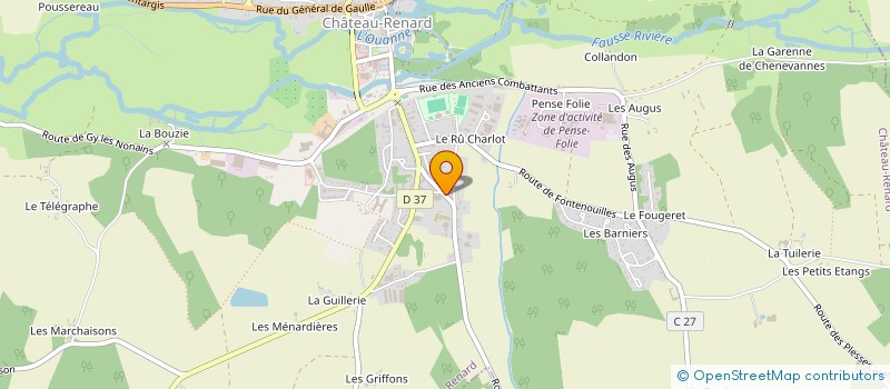 localisation de l'entreprise L.D.V  LANTERNEAUX DESENFUMAGE VOUTES  CHATEAU-RENARD