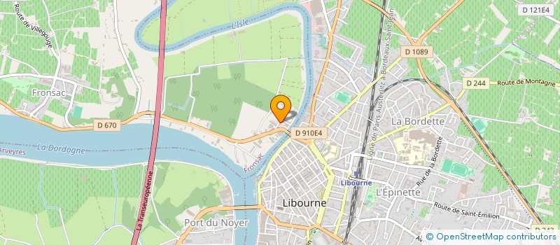 localisation de l'entreprise L&D33  FRONSAC