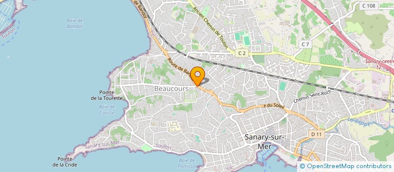 localisation de l'entreprise L DE MONCUIT  SANARY-SUR-MER