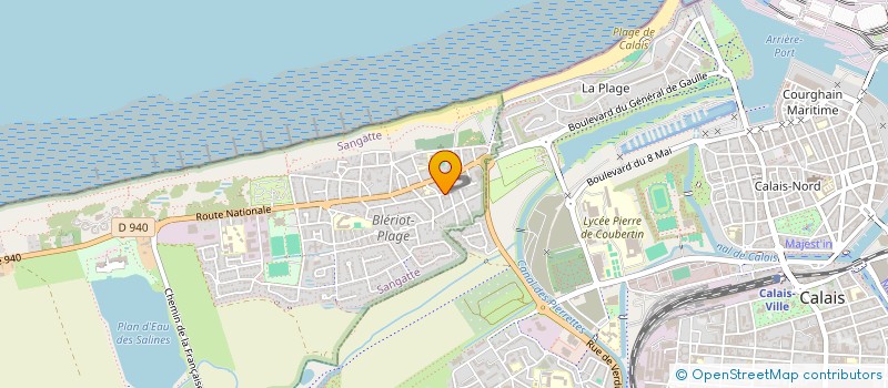 localisation de l'entreprise L. DECOR à SANGATTE