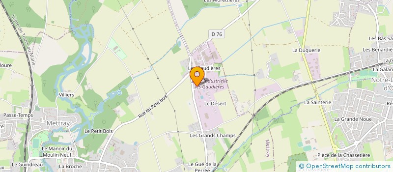localisation de l'entreprise L. DESTOUCHES à METTRAY