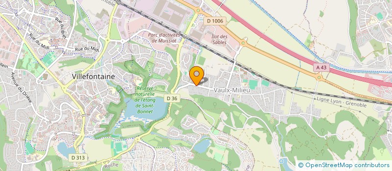 localisation de l'entreprise L DEVELOPPEMENT  VAULX-MILIEU